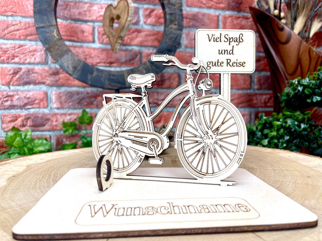 Fahrrad – Dein personalisiertes Herrenrad-Geldgeschenk aus Holz Geld Karte Box Männergeschenk Holzschild zum Verschenken Bilder Outdoor #2