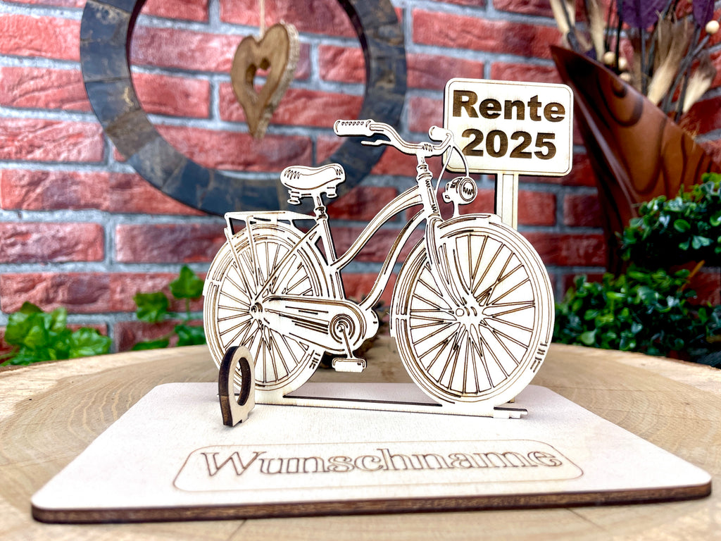 Fahrrad – Dein personalisiertes Herrenrad-Geldgeschenk aus Holz Geld Karte Box Männergeschenk Holzschild zum Verschenken Bilder Outdoor #2