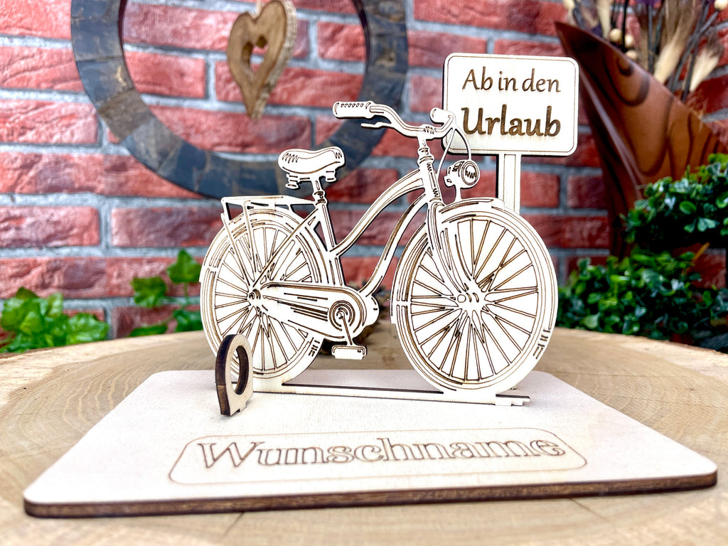 Fahrrad – Dein personalisiertes Herrenrad-Geldgeschenk aus Holz Geld Karte Box Männergeschenk Holzschild zum Verschenken Bilder Outdoor #2