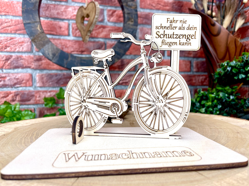 Fahrrad – Dein personalisiertes Herrenrad-Geldgeschenk aus Holz Geld Karte Box Männergeschenk Holzschild zum Verschenken Bilder Outdoor #2