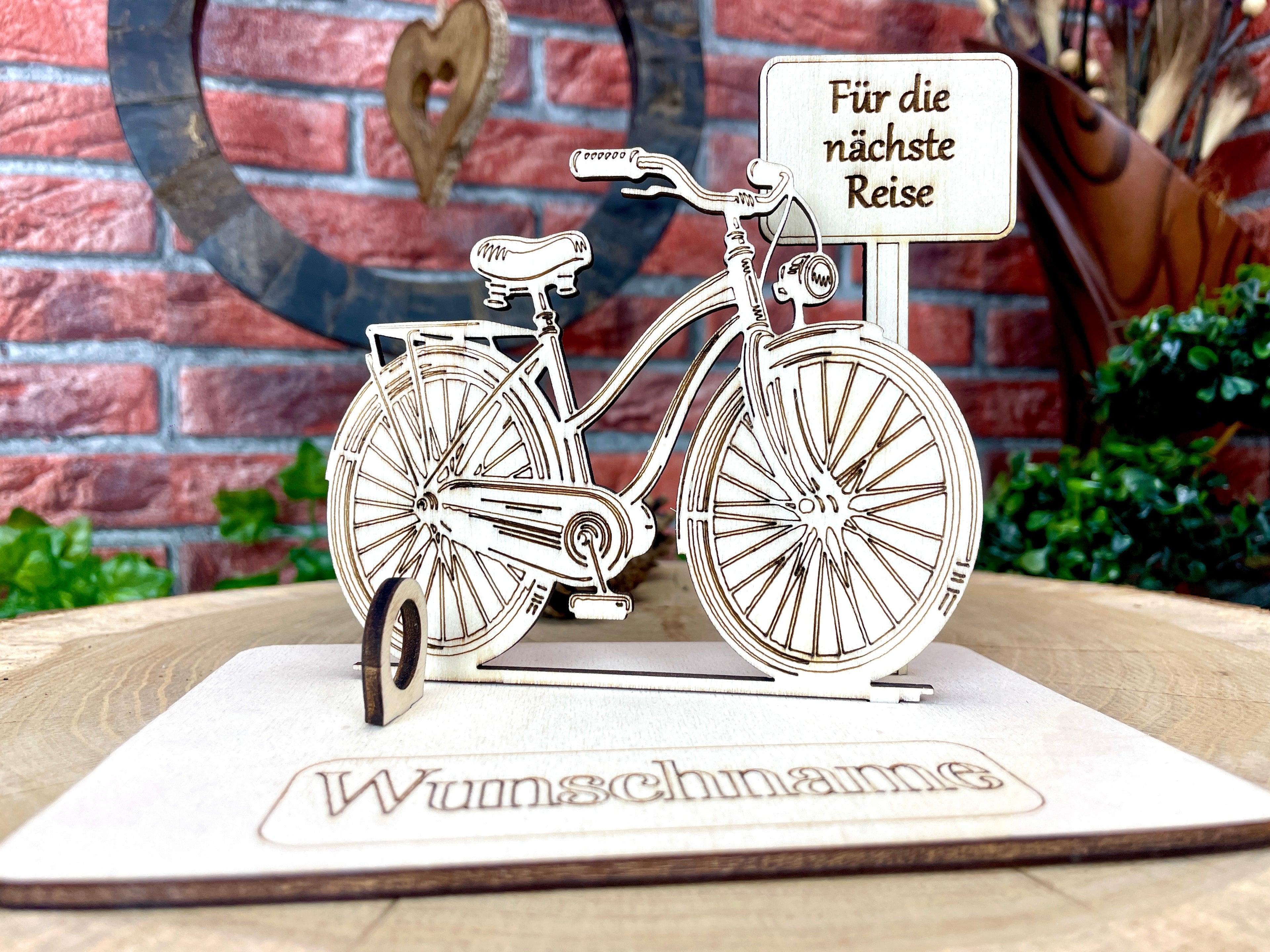 Fahrrad – Dein personalisiertes Herrenrad-Geldgeschenk aus Holz Geld Karte Box Männergeschenk Holzschild zum Verschenken Bilder Outdoor #2