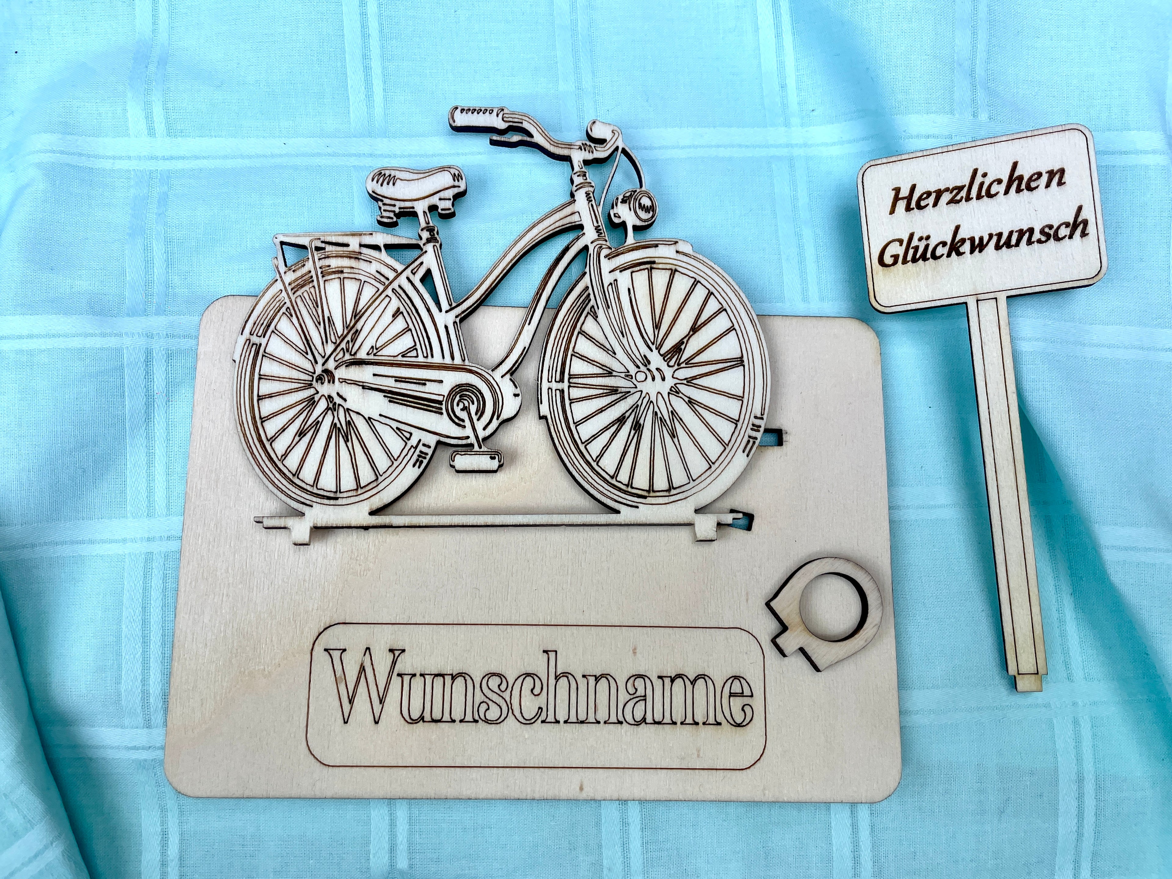 Fahrrad – Dein personalisiertes Herrenrad-Geldgeschenk aus Holz Geld Karte Box Männergeschenk Holzschild zum Verschenken Bilder Outdoor #2