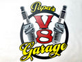 Papas V8 Garage Schild Scania American Trucks Oldtimer Garage Mustang Garagenwände verschönern Geschenk für Männer Holz Bilder AMG GT Ford