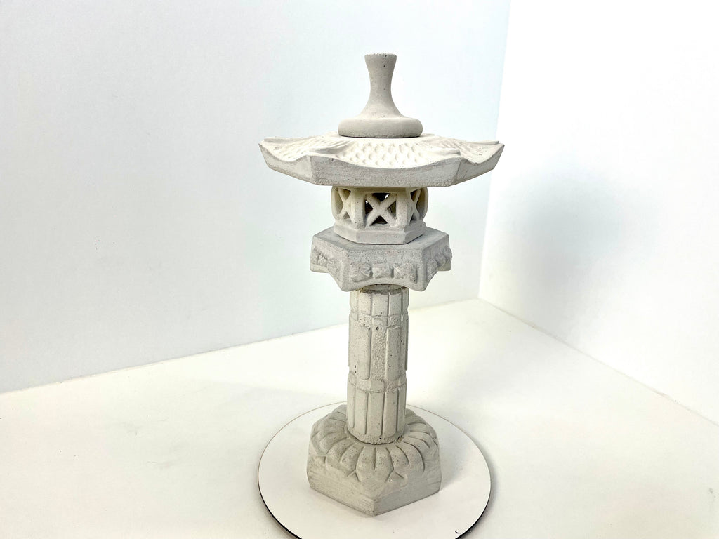 Asiatische Lampe Japanische Steinlaterne Yukimi auf Säule S 55cm Gartendeko Laternen Gartengestaltung Gartendeko Ideen japanische deko