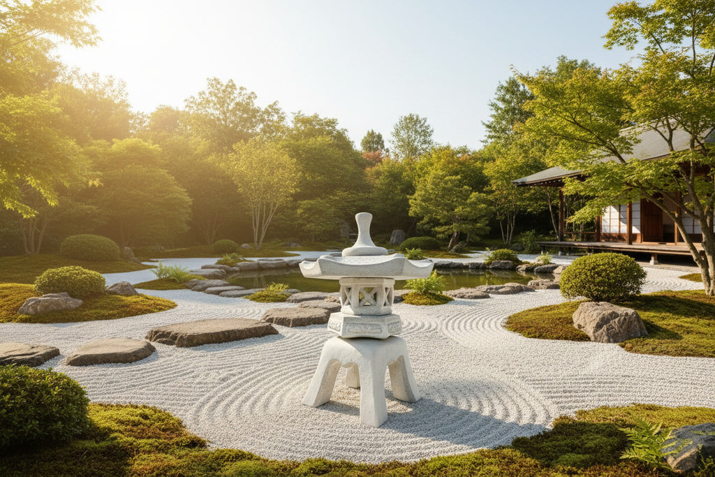 Asia Steinlaterne Japanischer Garten Yukimi Pagode Laternen Gartendeko Ideen Bonsai Garten Japanische Deko Gartengestaltung Gartenteich