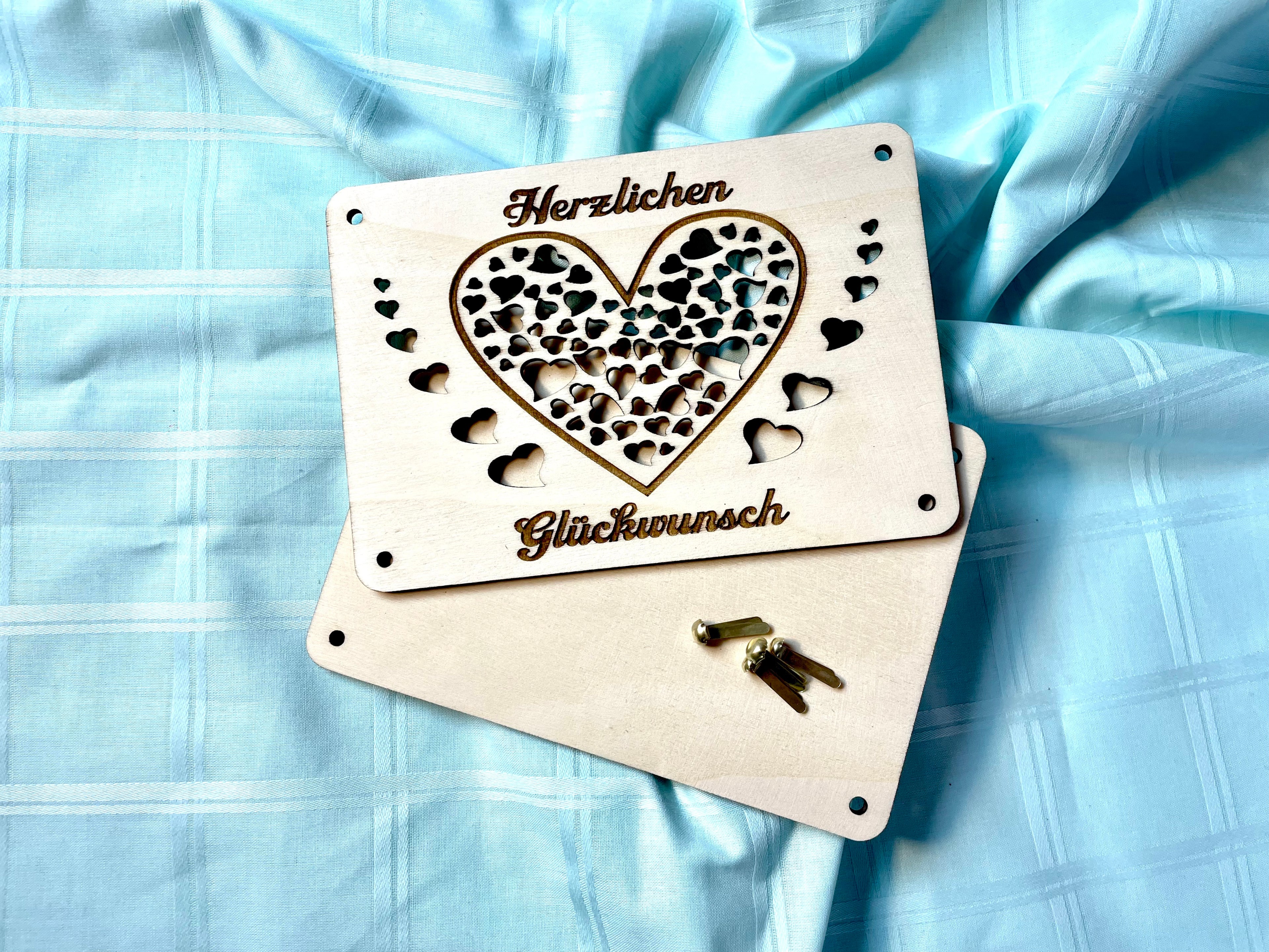 Geldgeschenk Glückwunsch 'Herzlichen Glückwunsch' Geschenkideen Holz Bilder Schilder Geburtstag Hochzeit Valentinstag Geburt Schulabschluss