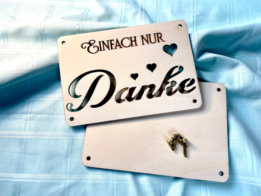 Geldgeschenk Danke 'Einfach nur DANKE' Geschenkideen Holz Bilder Schilder Geburtstag Hochzeit Valentinstag Geburt Schulabschluss