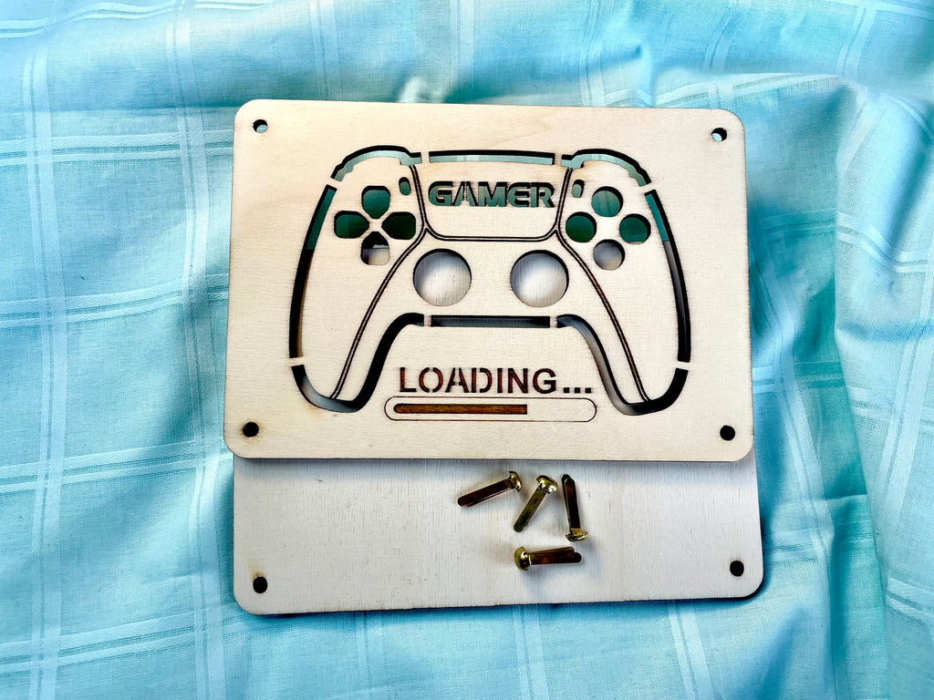 Geldgeschenk Gamer 'Loading' Geschenkideen Holz Bilder Schilder Geburtstag Gaming Zocken Videospiele Play Schulabschluss