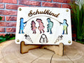 Geldgeschenk "Schulkind" Geschenkideen Holz Bilder Schilder Einschulung Eingeschult  Schule Geldkarte Geld verpacken Verschenken