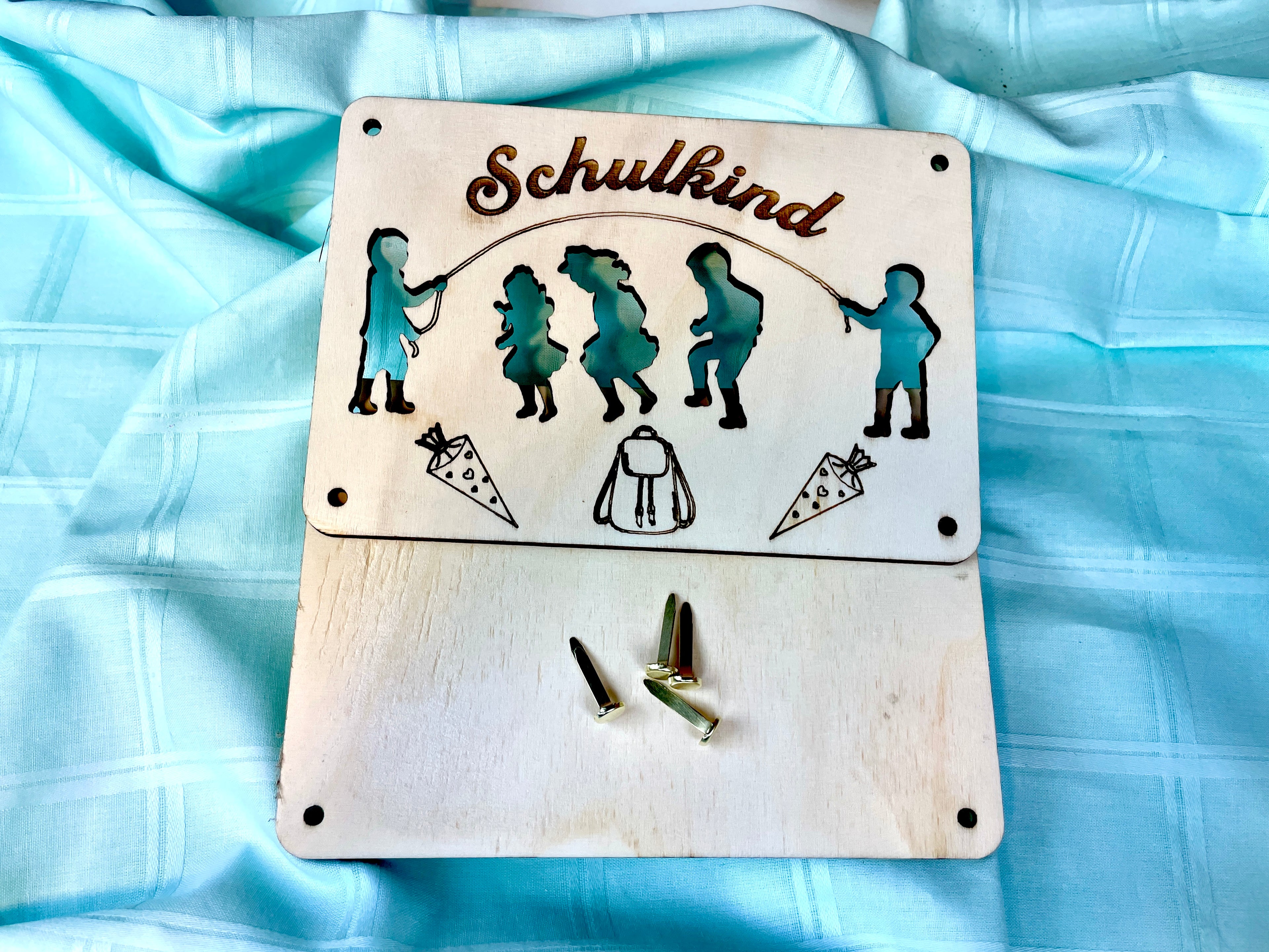Geldgeschenk "Schulkind" Geschenkideen Holz Bilder Schilder Einschulung Eingeschult  Schule Geldkarte Geld verpacken Verschenken