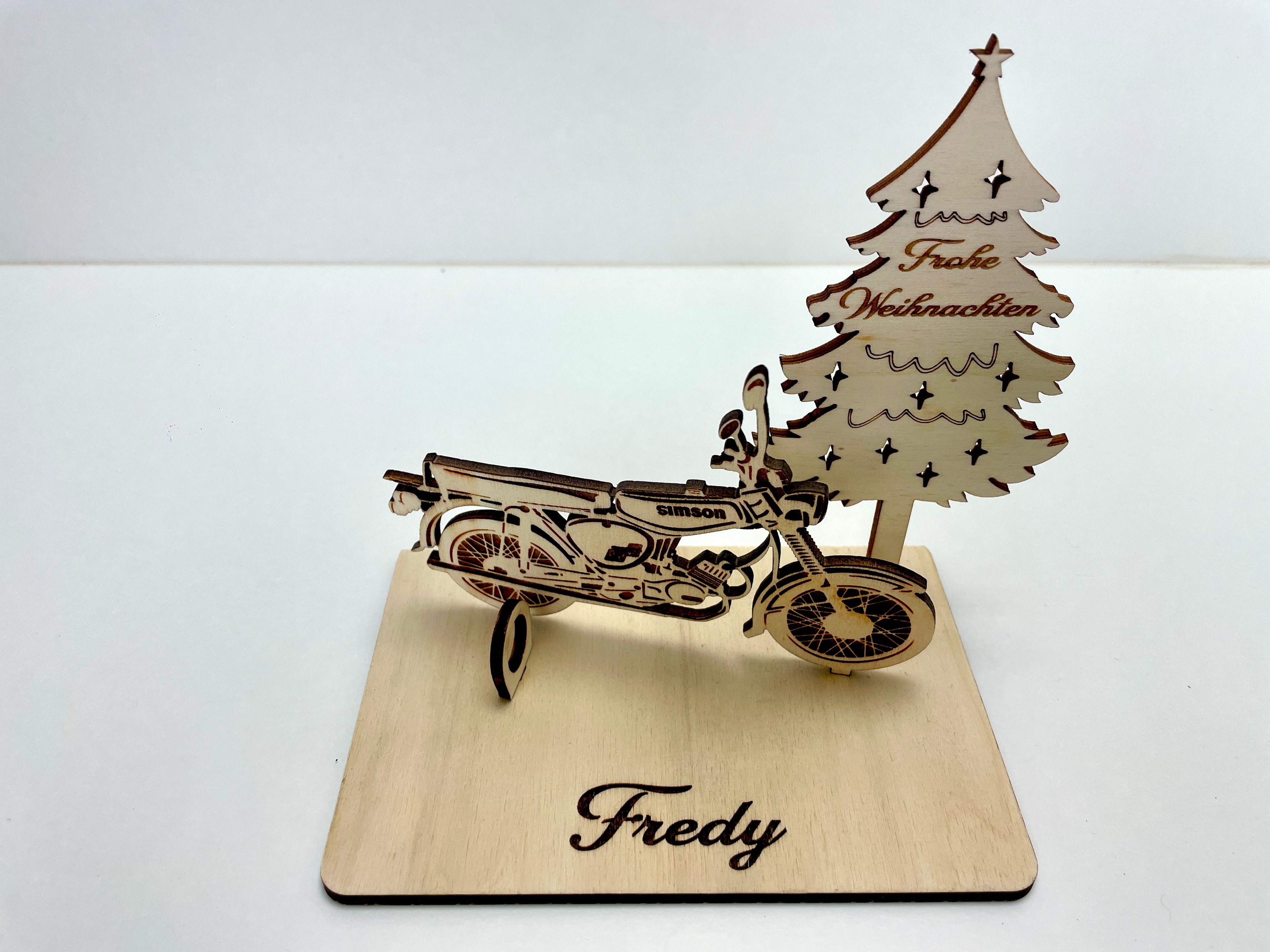 Simson S51 Holzmodell – Weihnachtsgeschenk Männer | Personalisiertes Geldgeschenk aus Holz | Originelle Geschenkidee