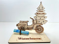 Simson Schwalbe Holzmodell – Weihnachtsgeschenk Männer | Personalisiertes Geldgeschenk aus Holz | Originelle Geschenkidee