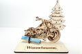 Harley Holzmodell – Weihnachtsgeschenk Männer | Personalisiertes Geldgeschenk aus Holz | Originelle Geschenkidee