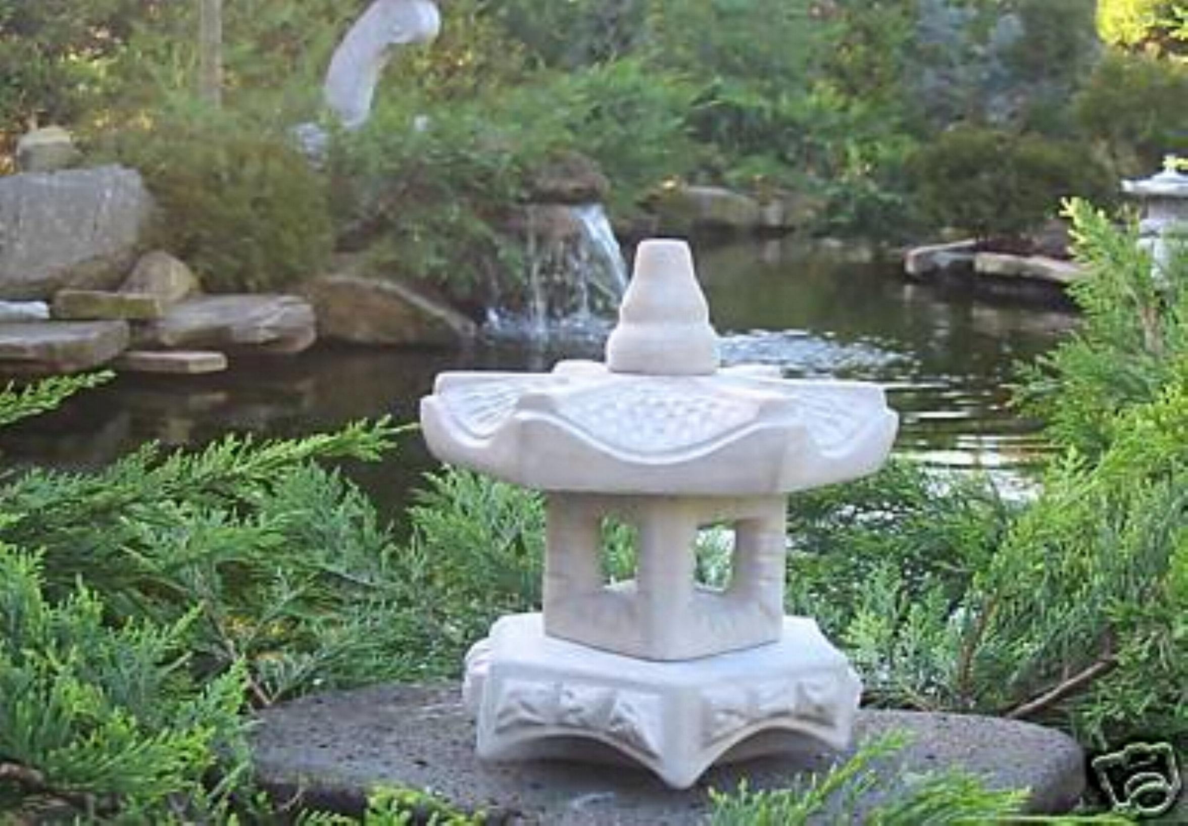Asiatische Steinlaterne Japanische Steinlaterne Mini Yukimi Pagode Tempel Garten Gartendekoration Gartengestaltung Gartenideen